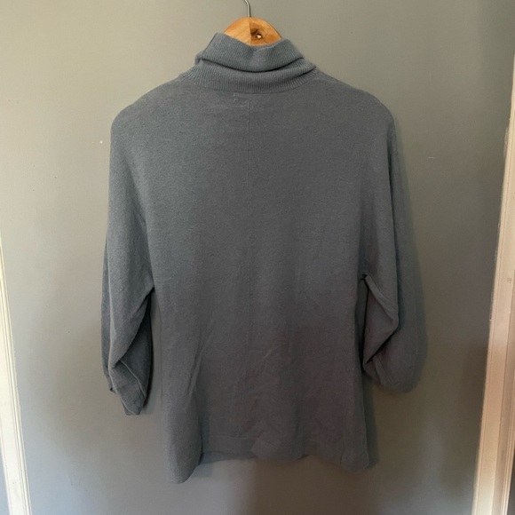 Banana Republic pastel blue angora blend turtleneck - Picture 3 of 6